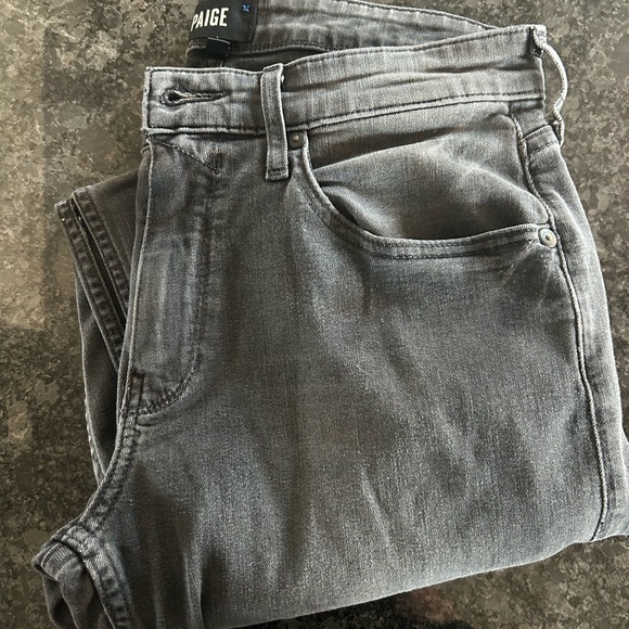 PAIGE Federal Charcoal Jeans. 31 inseam. - Picture 3 of 3